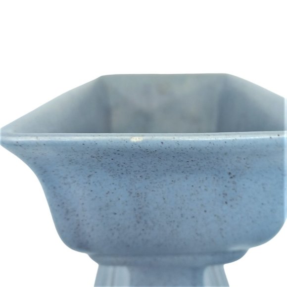 3pc Royal Haeger RG78 Light Blue Centerpiece Planter & Candleholders USA pottery - Picture 6 of 7